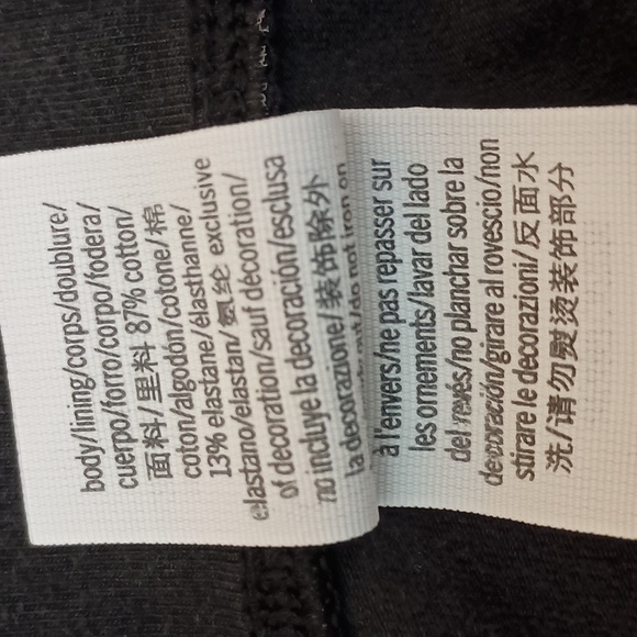 PINK Victoria's Secret Black Leggings with Neon Pink Stripe and PINK Lettering - Picture 7 of 8